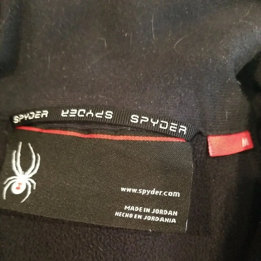 Spyder Black Jacket/Sweater with Red Details - Picture 2 of 10